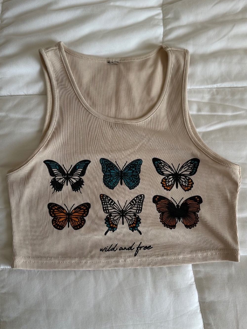 Butterfly crop top